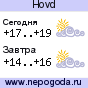 Прогноз погоды в городе Hovd