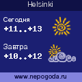 Прогноз погоды в городе Helsinki