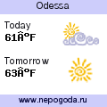 Weather forecast for Odessa