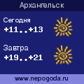 Прогноз погоды в городе Архангельск